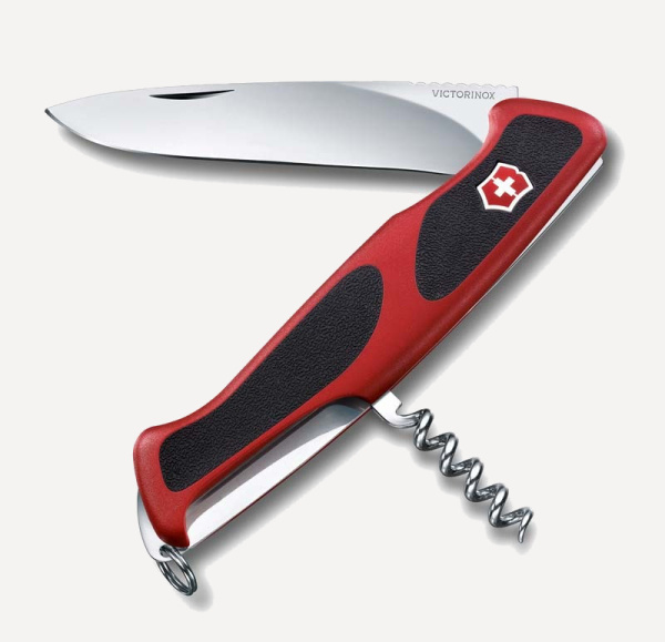 Нож Victorinox RangerGrip 52, 130мм, 5 функций (красный / черный)